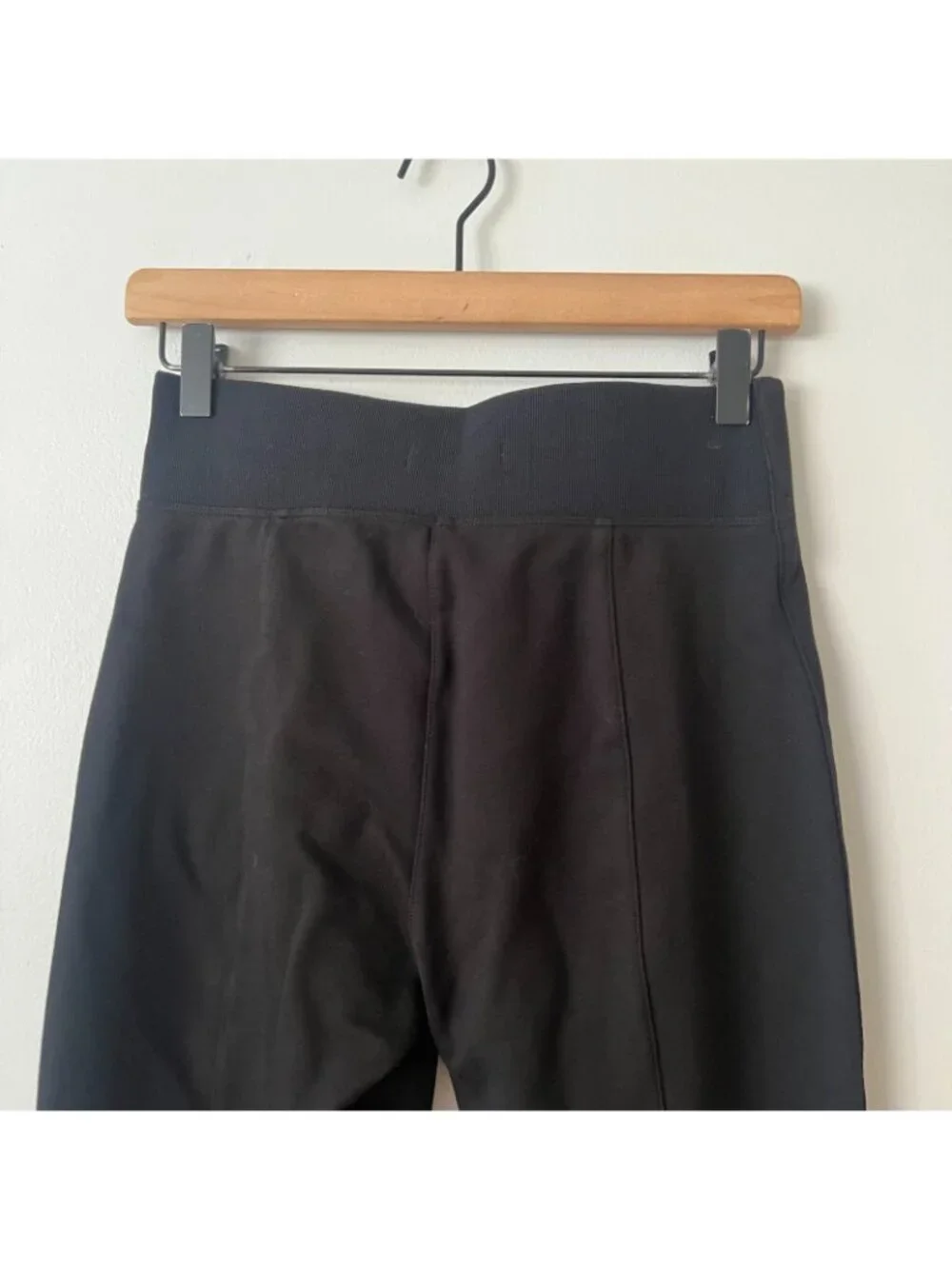 SPANX Super Smooth Perfect Fit Ponte Zip Black Leggings Women's Size Medium